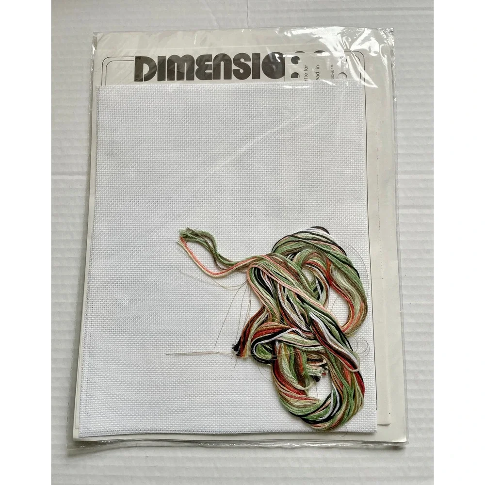 Dimensions Chickadees and Blossoms Counted Cross Stictch 1985 Bird Vintage